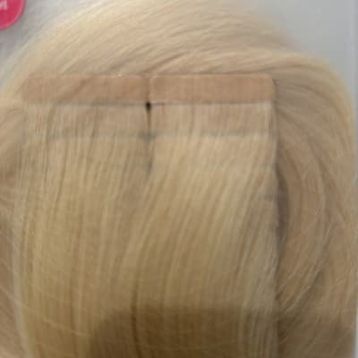 Hotheads Tape In Extensions LUSH Originals 20” 20 Pieces Pearl #80 Blonde NEW - Thumbnail 5