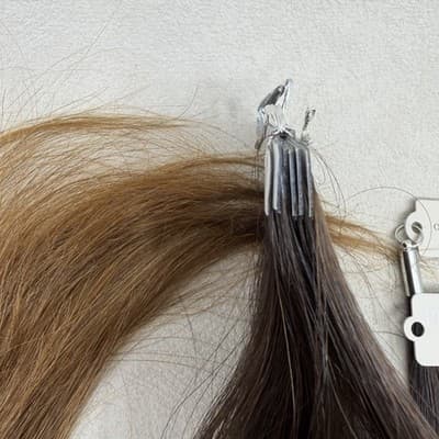 Glam Seamless x Priscilla Valles TapeIn Hair Extension 25" #6A Light Brown Ombre - Thumbnail 4