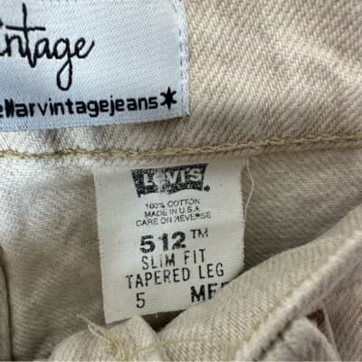 Y2K Jeans Levi 512 women's jeans, size 5, tapered leg, rare taupe color, y2k - Thumbnail 5