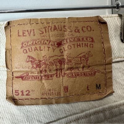 Y2K Jeans Levi 512 women's jeans, size 5, tapered leg, rare taupe color, y2k - Thumbnail 2