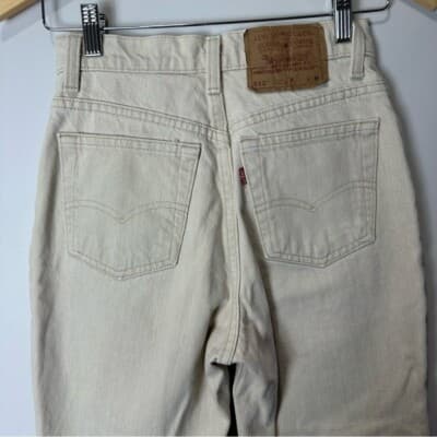 Y2K Jeans Levi 512 women's jeans, size 5, tapered leg, rare taupe color, y2k - Thumbnail 8