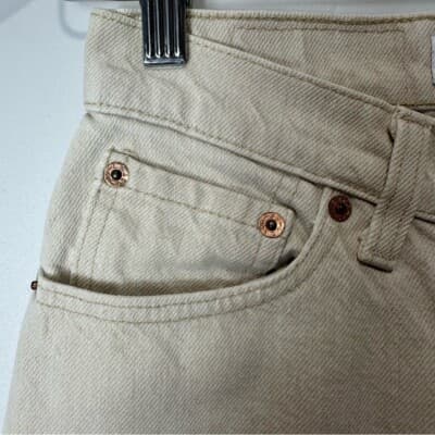Y2K Jeans Levi 512 women's jeans, size 5, tapered leg, rare taupe color, y2k - Thumbnail 7
