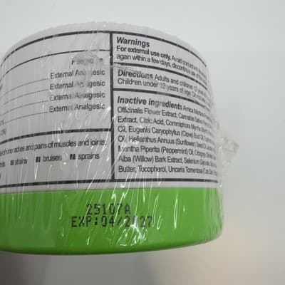 Dr Amin Javid LENIVA Menthol Camphor Pain Relief Balm New Sealed 1.0oz Jar - Thumbnail 3