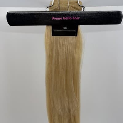 Donna Bella Hybrid Weft Extension Full Pack 22” #9N Light Blonde Remy NEW Sealed - Thumbnail 2