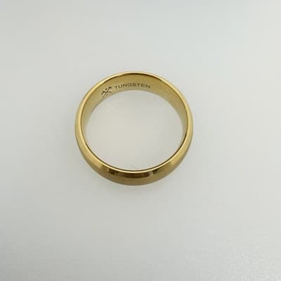 Manly Band The CEO 12.5 Men’s Wedding Ring Gold Plated Tungsten Ring 8mm Wide - Thumbnail 2