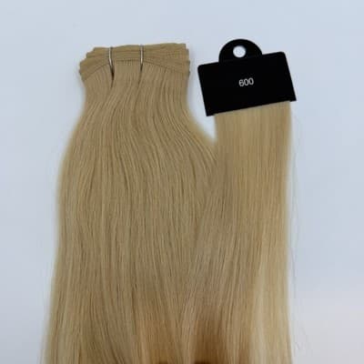 Donna Bella Hybrid Weft Extension Full Pack 22” #9N Light Blonde Remy NEW Sealed - Thumbnail 3