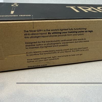 NEW Tricer GTP-I Tripod Ultralight Trekking Pole Backcountry Tripod Sealed Box - Thumbnail 6
