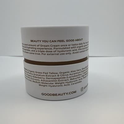 good BEAUTY Dream Cream 1.7oz Full Size Organic Grass Fed Tallow Moisturizer NEW - Thumbnail 2
