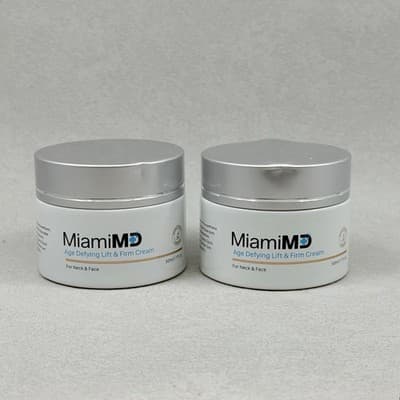 2 PACK MiamiMD Miami MD Age Defying Lift & Firm Cream For Neck And Face NEW - Thumbnail 3