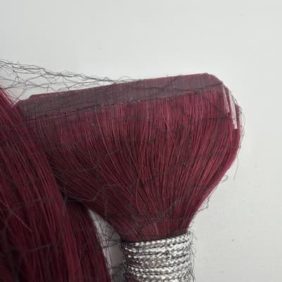 Glam Seamless 20” Tape In Hair Extensions Midnight Rose #530 Fantasy Colors New! - Thumbnail 2
