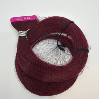 Glam Seamless 20” Tape In Hair Extensions Midnight Rose #530 Fantasy Colors New! - Thumbnail 4