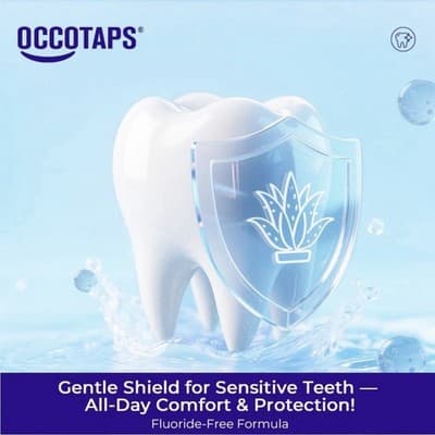 OCCOTAPS Agave Sensitive Toothpaste Fluoride-Free Whitening 2 Pack US Made - Thumbnail 3
