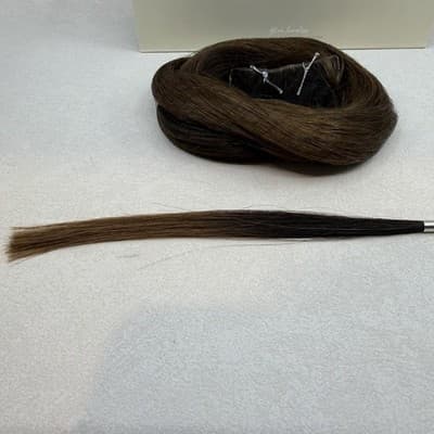 Glam Seamless x Priscilla Valles Tape In Hair Extension 25" #5 Med Brown Ombré - Thumbnail 3