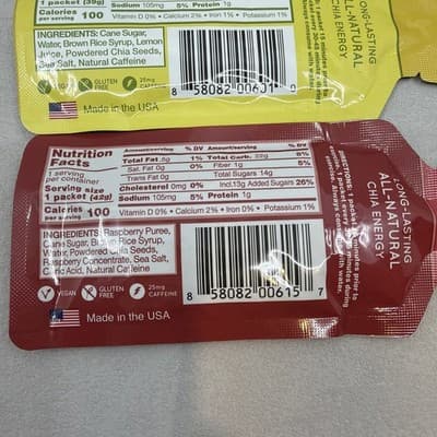 Huma Variety 15 Packets Chia Energy New Sealed Expires 2027 Lemon Mango Raspberr - Thumbnail 3