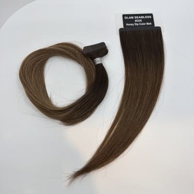 Glam Seamless 20” Tape in Hair Extensions Honey Dip Color Melt 02/6 20 Pack NEW - Thumbnail 4