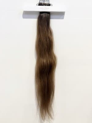 Glam Seamless x Priscilla Valles Tape In Hair Extension 25" #5 Med Brown Ombré - Thumbnail 9