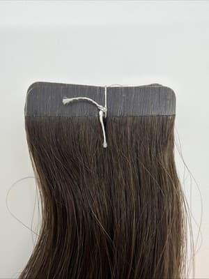 Glam Seamless 14” Tape in Hair Extensions Espresso Dark Brown #1C Pack NEW - Thumbnail 6