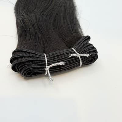 Donna Bella Hybrid Weft Extension Full Pack 22” 2N Natural Darkest Brown NEW - Thumbnail 2