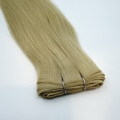 Donna Bella Hybrid Weft Extension Full Pack 22” #11N Platinum Blonde Full Pack - Thumbnail 6
