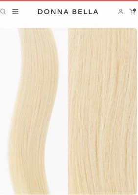 Donna Bella Hybrid Weft Extension Full Pack 22” #11N Platinum Blonde Full Pack - Thumbnail 7