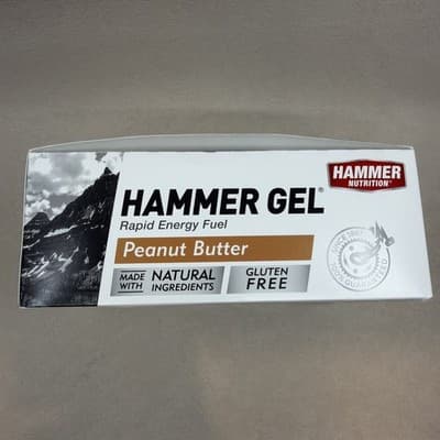 Hammer Nutrition Hammer Gel Rapid Energy Gel Peanut Butter 24 Packets NEW SEALED - Thumbnail 5