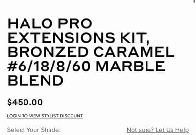 Bellami Halo Pro Hair Extension 16” Bronzed Caramel Blonde Marble Blend NEW - Thumbnail 8