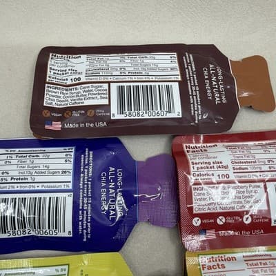 Huma Variety 14Packets Chia Energy New Sealed Expires 2027 Lemon Mango Raspberr - Thumbnail 8