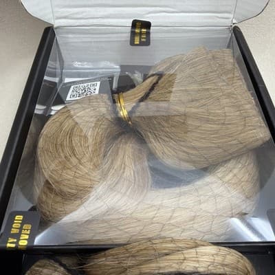 Bellami Halo Pro Hair Extension 16” Bronzed Caramel Blonde Marble Blend NEW - Thumbnail 3
