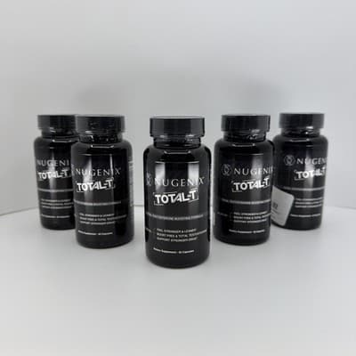 NUGENIX TOTAL T 5 PACK Testosterone Booster for Men, Energy, Endurance NEW - Thumbnail 2