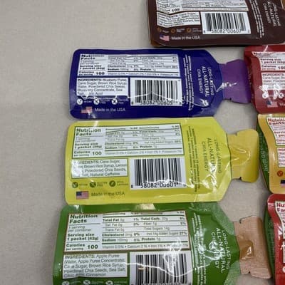 Huma Variety 14Packets Chia Energy New Sealed Expires 2027 Lemon Mango Raspberr - Thumbnail 6