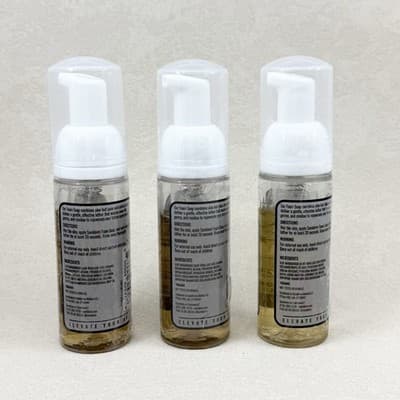 Saniderm Foaming Tattoo Soap (1.7oz Travel Size) 3 PACK Gentle Soap NEW - Thumbnail 2