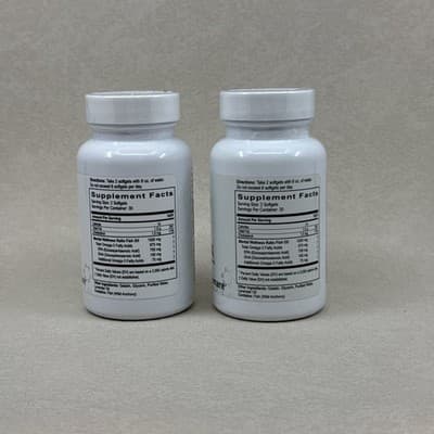 Amare Om MEGA Ultra Pure Fish Oil 2 Pack 120 Capsules New Sealed Bottles - Thumbnail 2