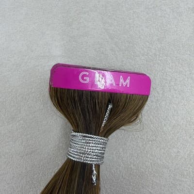 Glam Seamless 20” Tape in Hair Extensions Rooted Caramelt Highlight 20 Pack NEW - Thumbnail 5