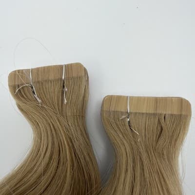 2x Glam Seamless 20” Body Wave Tape in Hair Extensions Dirty Blonde #12 NEW! - Thumbnail 8