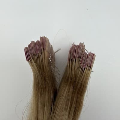 2x Glam Seamless 20” Body Wave Tape in Hair Extensions Dirty Blonde #12 NEW! - Thumbnail 7