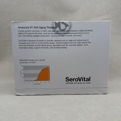 SeroVital Reverse The Signs of Aging Dietary Supplement EXP 11/2027 120 Cap NEW - Thumbnail 3