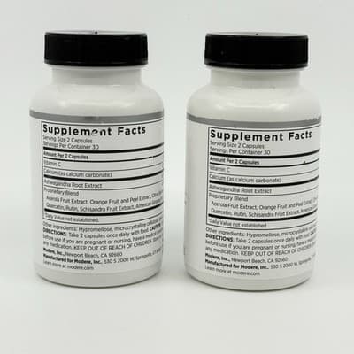 2 PACK Modere Axis Uplift Stress Support | New And Sealed Adaptogens NEW - Thumbnail 2