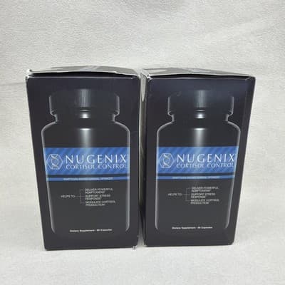 Nugenix 2 PACK Cortisol Control Reducer and Adrenal Support Manager NEW SEALED - Thumbnail 4