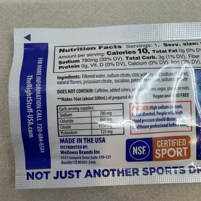 The Right Stuff Electrolyte Drink Mix Hydration Berry Blast NEW Sealed Exp 2028 - Thumbnail 5