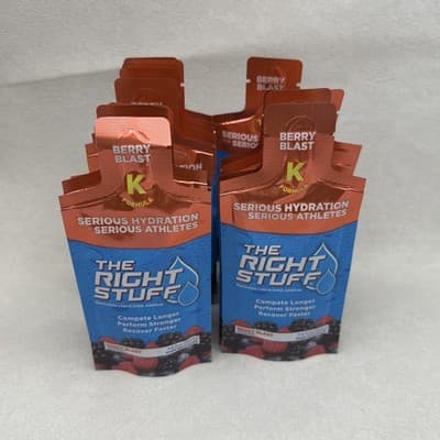 The Right Stuff Electrolyte Drink Mix Hydration Berry Blast NEW Sealed Exp 2028 - Thumbnail 2