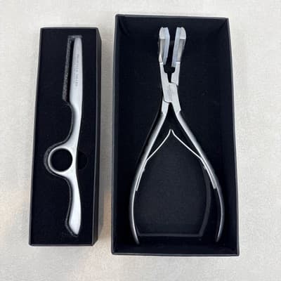 Glam Seamless x Priscilla Valles Tape Press And Razor For Hair Extensions NEW - Thumbnail 4