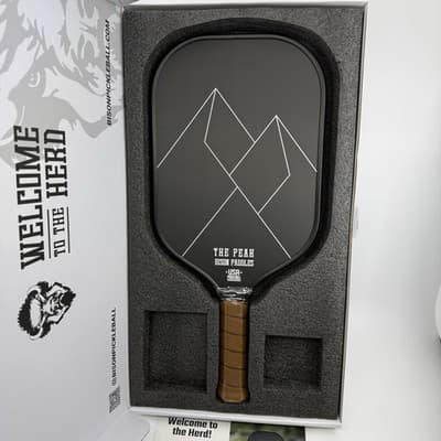 Bison Paddles Pickleball Paddles THE PEAK Raw Carbon Face Foam Injected NEW $149 - Thumbnail 2