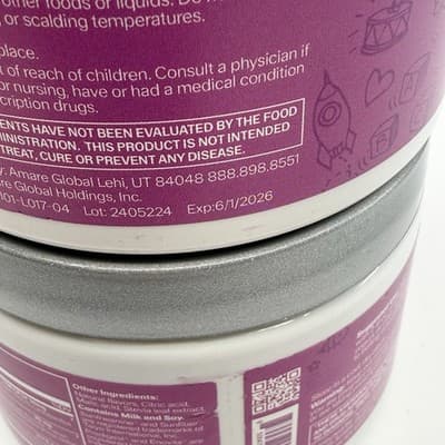 2 PACK Amare Kids Fundamentals Gut-Brain Axis Nutrition NEW SEALED EXP 06/26 - Thumbnail 3
