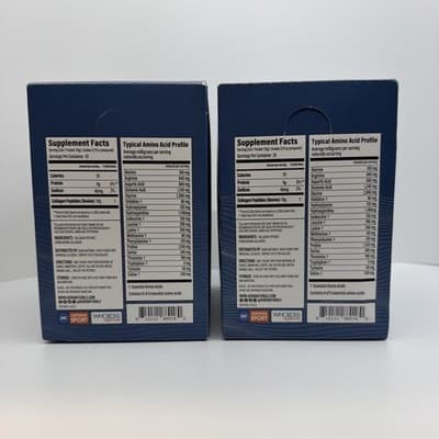2 X BUBS Naturals Collagen Peptides Unflavored 40 Packets Total New Sealed - Thumbnail 3