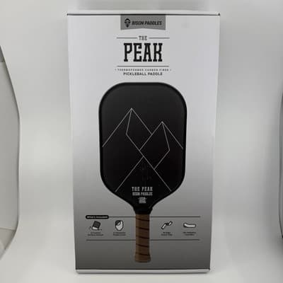 Bison Paddles Pickleball Paddles THE PEAK Raw Carbon Face Foam Injected NEW $149 - Thumbnail 5
