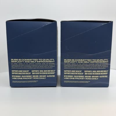 2 X BUBS Naturals Collagen Peptides Unflavored 40 Packets Total New Sealed - Thumbnail 2