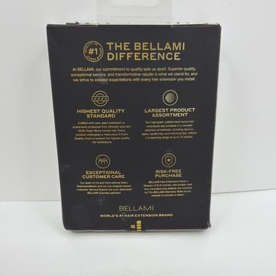 Bellami Flex Weft 20” PEARL BLONDE #8C/88 New Uncut 32” Spine 120g Remy Human - Thumbnail 3