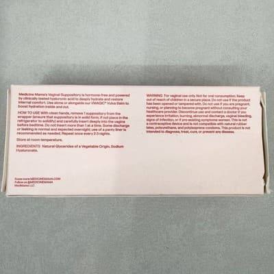 Medicine Mama Vaginal VMAGIC Moisturizer Hormone Free Support 3 PACK NEW SEALED - Thumbnail 3