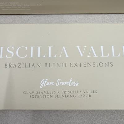 Glam Seamless x Priscilla Valles Tape Press And Razor For Hair Extensions NEW - Thumbnail 2