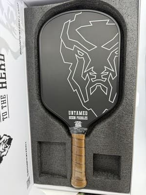 Bison Paddles Pickleball Paddles UNTAMED Raw Carbon Face Foam Injected NEW $149 - Thumbnail 5